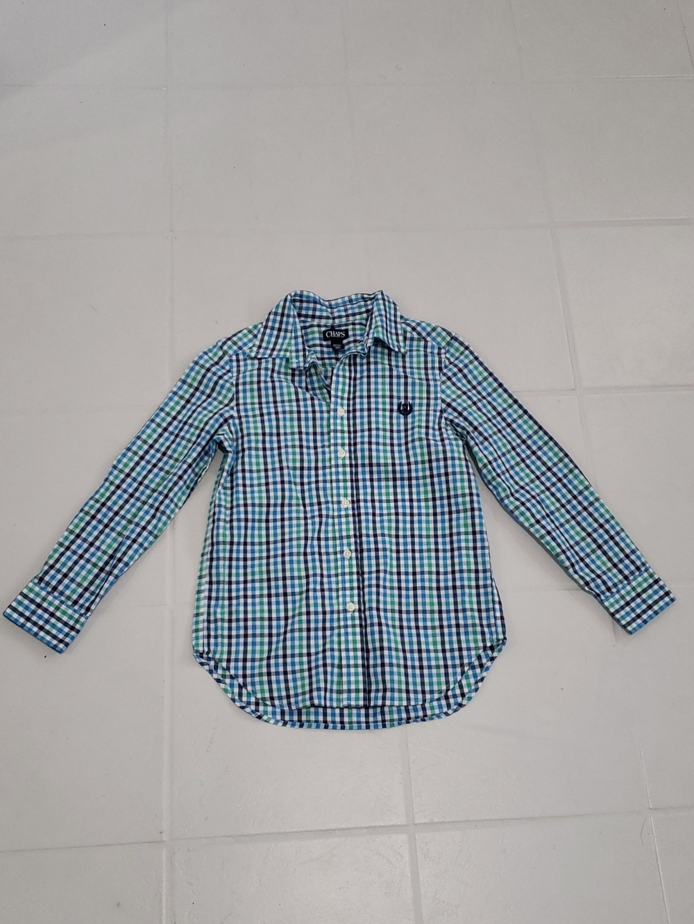 Chaps Long Sleeve Botton Down Shirt M 10/12
